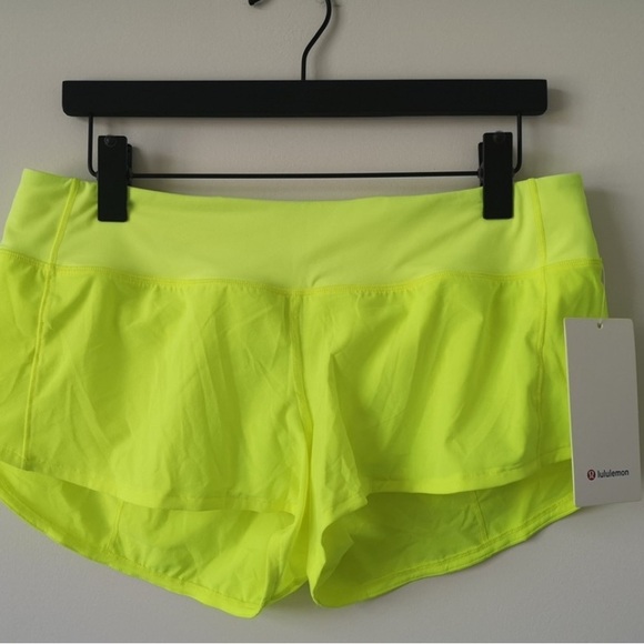 lululemon athletica Vibrant Yellow Athletic Shorts - Picture 1 of 1